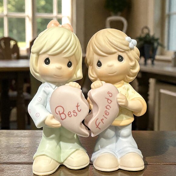 Vintage 2001 Precious Moments Set of 2 Best Friends Figurine - Picture 1 of 8